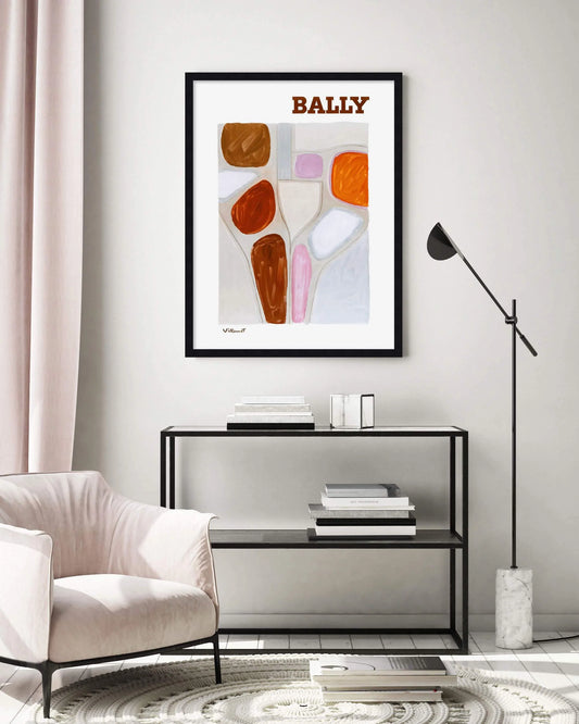 Bally Abstract 1971 Art Print