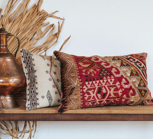 vintage boho turkish kilim couch bed cushion pillow