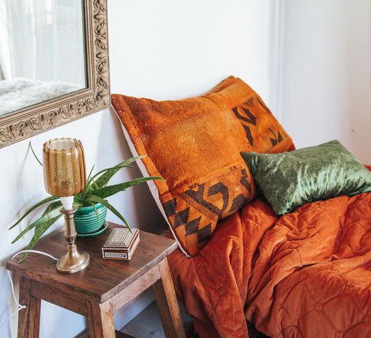 vintage turkish kilim cushion