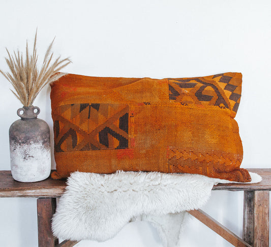 vintage turkish kilim cushion
