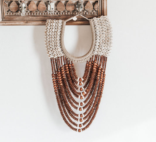 Papua Beaded Wall Decor - Natural