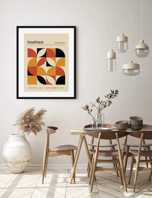 Bauhaus Weimar 1923 Art Print Orange/Tan