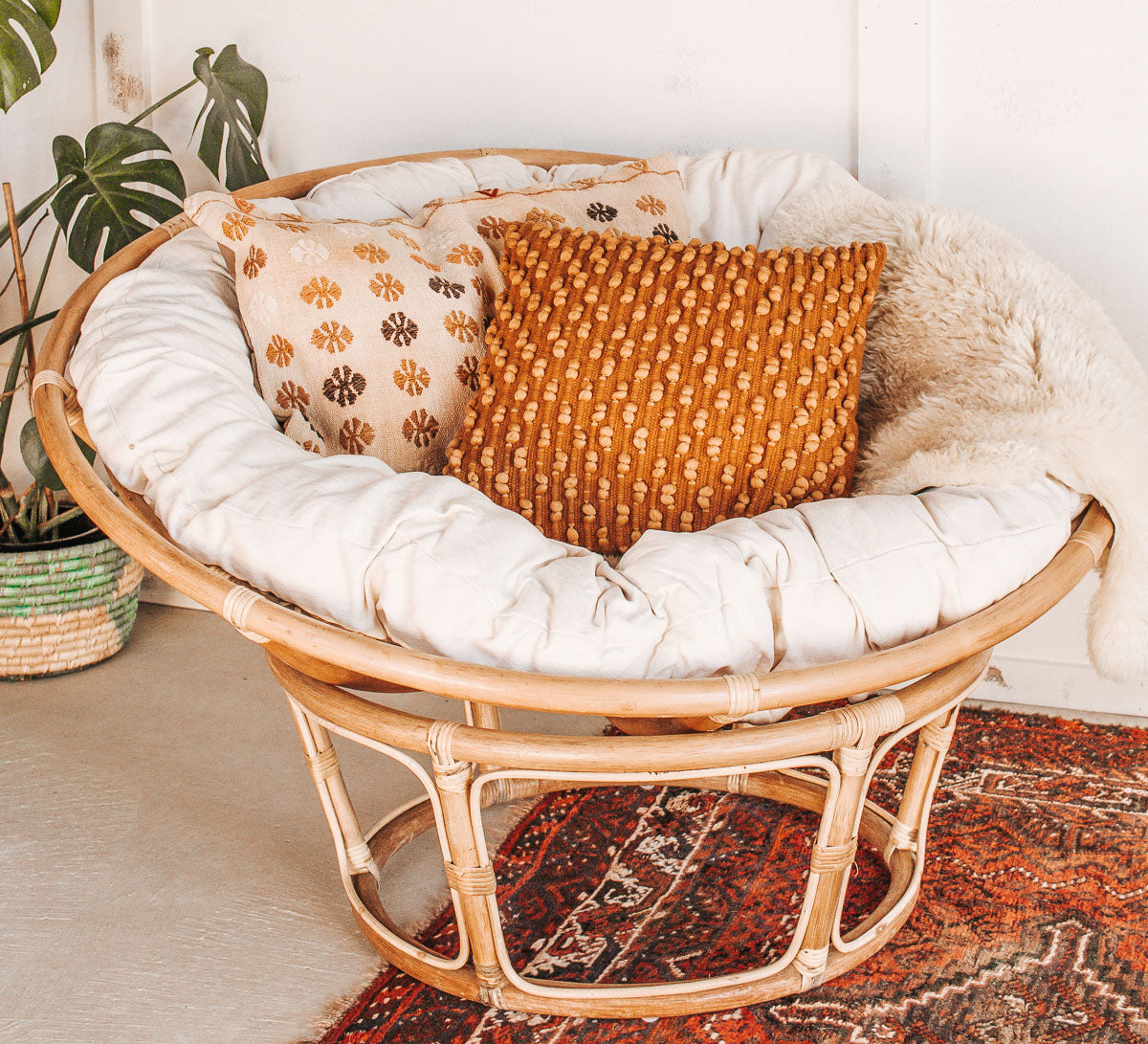 Papasan chair best sale frame natural