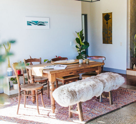 nz long wool luxury sheepskin fibre by auskin wilson & dorset sheepskin