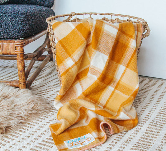 Vintage NZ "Capri" Wool Blanket