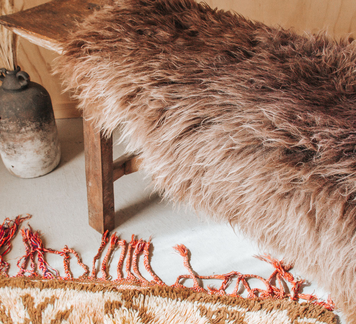 nz rustic longwool sheepskins organically shaped