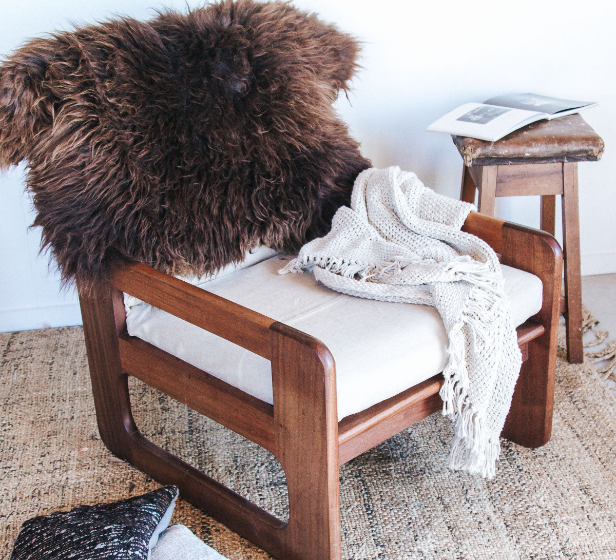 nz rustic longwool sheepskins organically shaped
