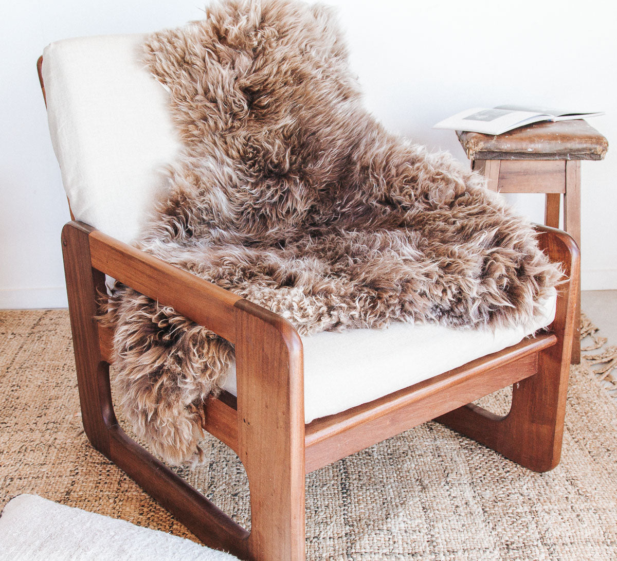 nz rustic longwool sheepskins organically shaped