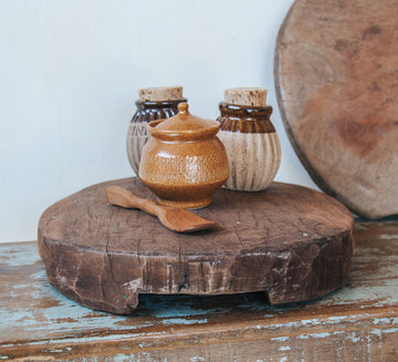 vintage indian chapati chopping board