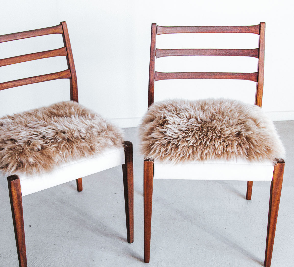 Natural NZ Sheepskin Seat Pads - Caramel