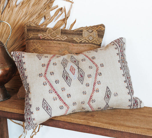 vintage boho turkish kilim couch bed cushion pillow