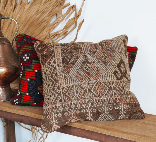 vintage boho turkish kilim couch bed cushion pillow