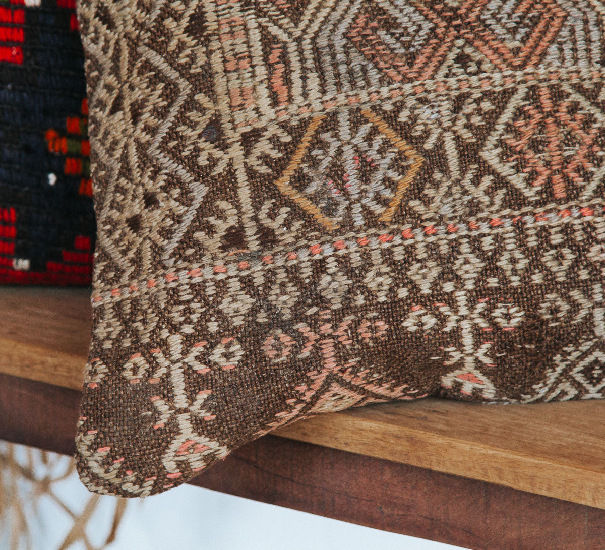 vintage boho turkish kilim couch bed cushion pillow