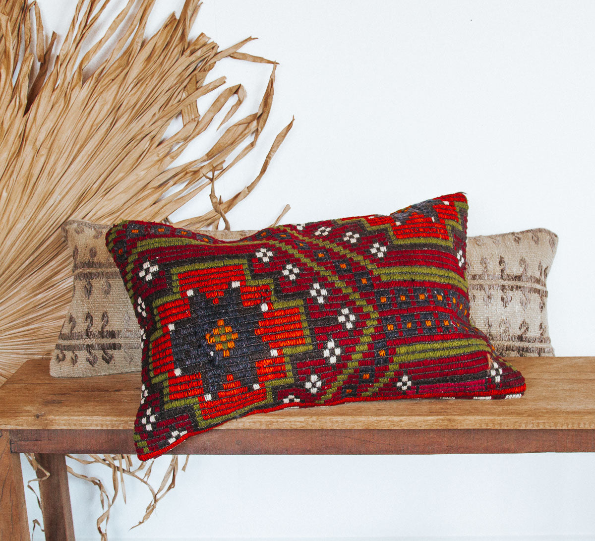 vintage boho turkish kilim couch bed cushion pillow
