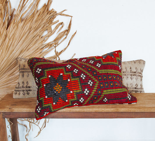 vintage boho turkish kilim couch bed cushion pillow