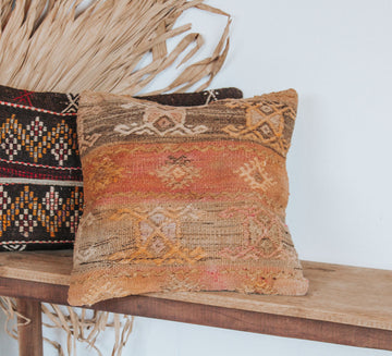 vintage boho turkish kilim carpet cushion bed throw pillow