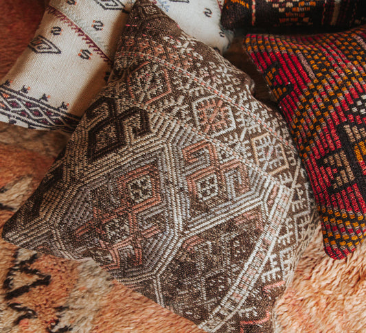 vintage boho turkish kilim couch bed cushion pillow