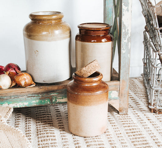 Large Vintage Stone Crock