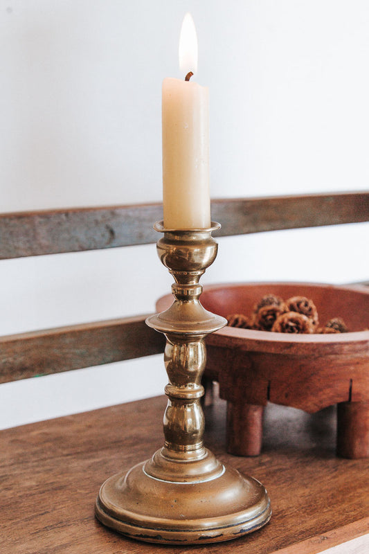 vintage boho brass candlehohlder