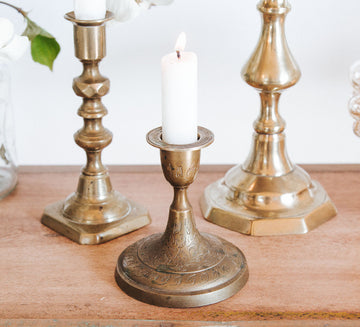 Brass Vintage Candleholder