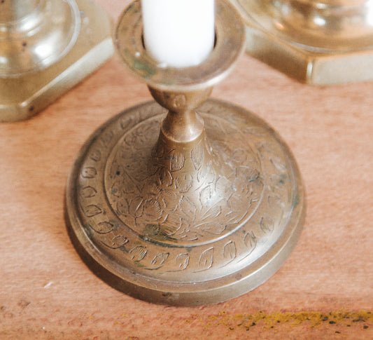 Brass Vintage Candleholder