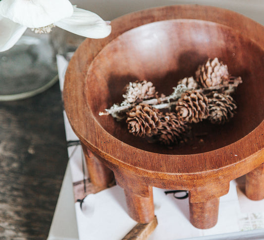 Pacific Island Wooden Bowl