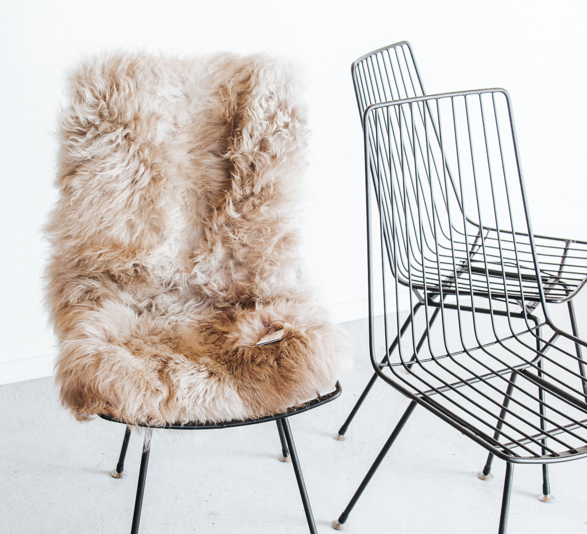 vintage retro Mid Century modern metal wire dining outdoor chair ico traders