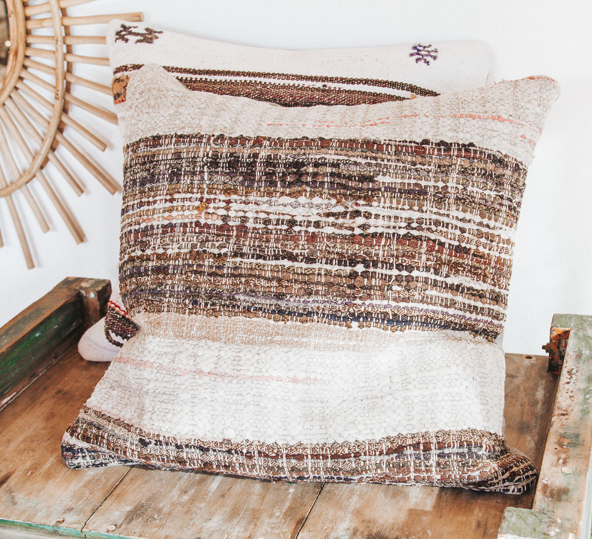 vintage boho turkish kilim cushion