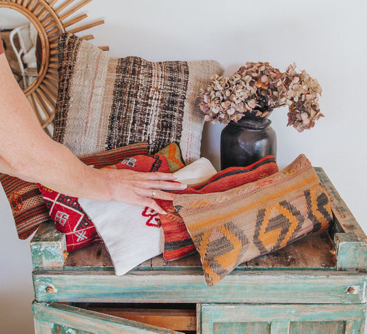 Mini Lumbar Kilim Cushion 20x40