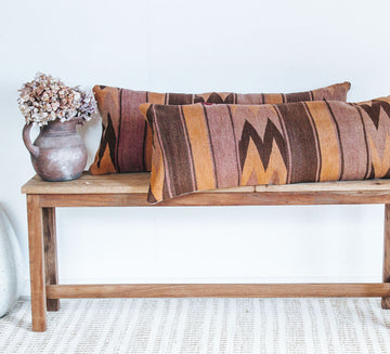 vintage boho turkish kilim cushion