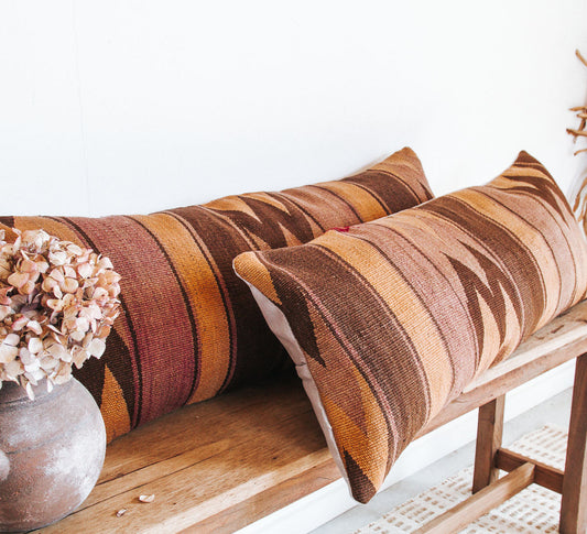 Lumbar Kilim Cushion 35x90cm