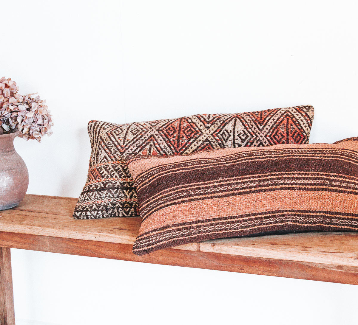 vintage boho turkish kilim cushion