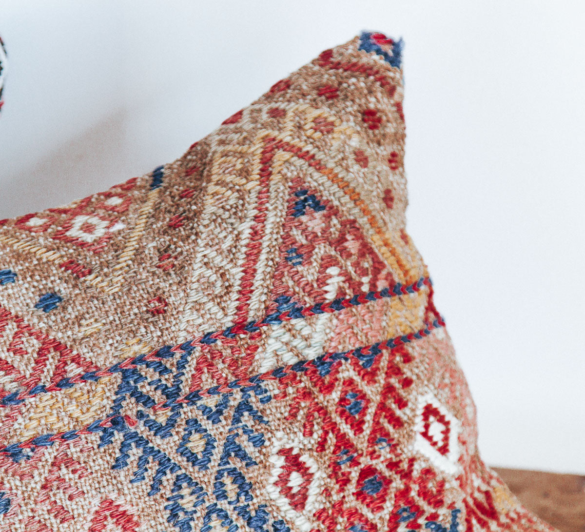 vintage boho turkish kilim cushion