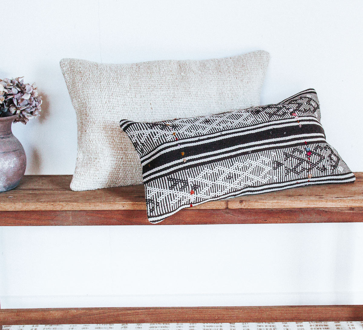vintage boho turkish kilim cushion