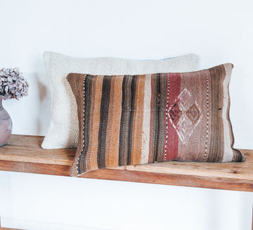 VINTAGE Boho turkish kilim throw cushion pillow