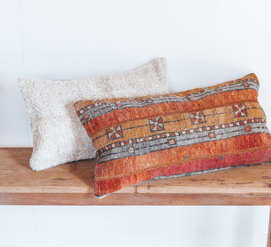 VINTAGE Boho turkish kilim throw cushion pillow