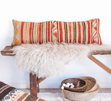 vintage turkish kilim boho throw cushion pillow