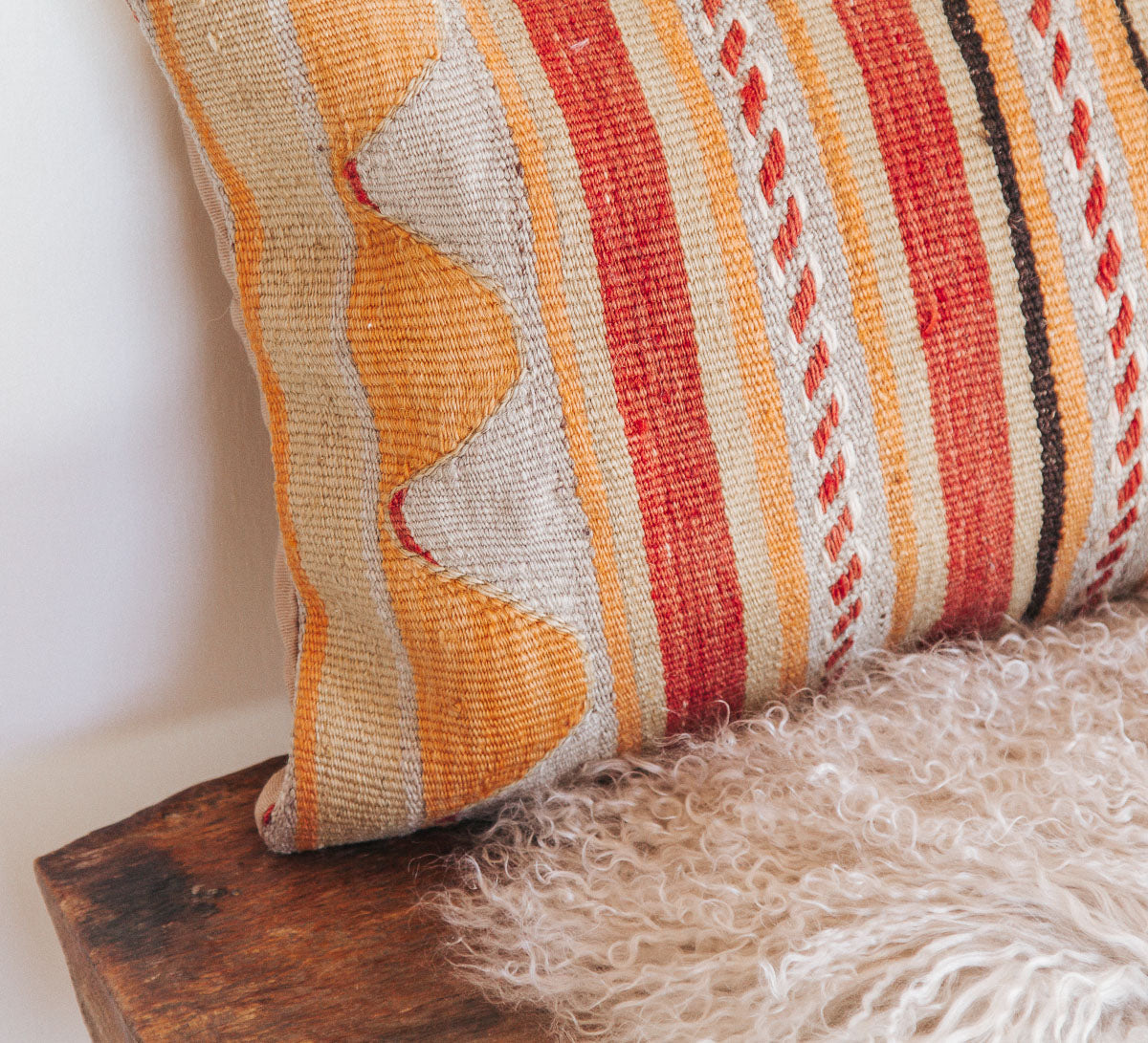 vintage turkish kilim boho throw cushion pillow