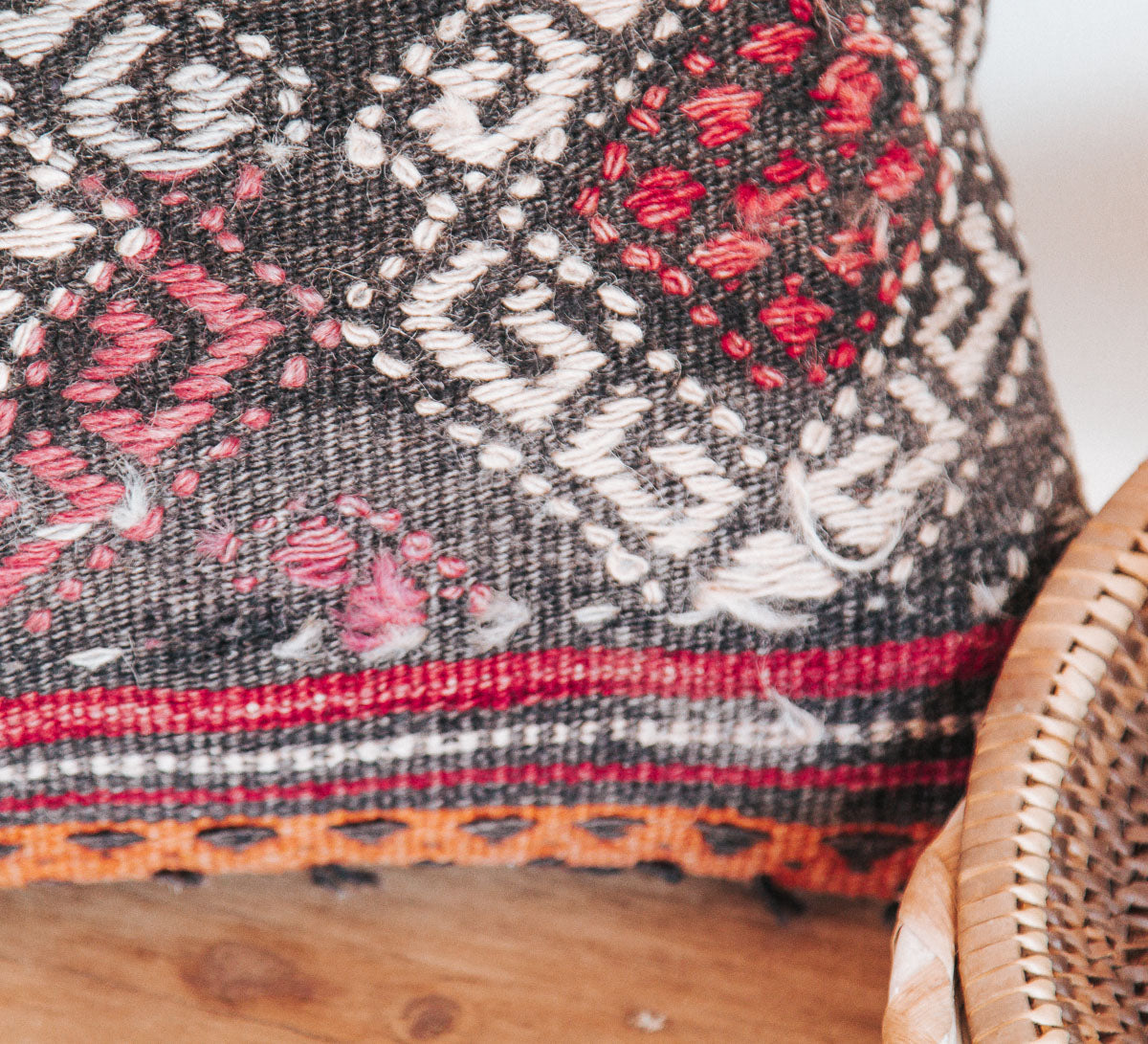 VINTAGE Boho turkish kilim throw cushion pillow