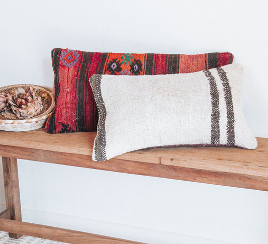 VINTAGE Boho turkish kilim throw cushion pillow