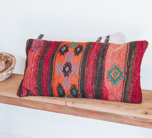 VINTAGE Boho turkish kilim throw cushion pillow