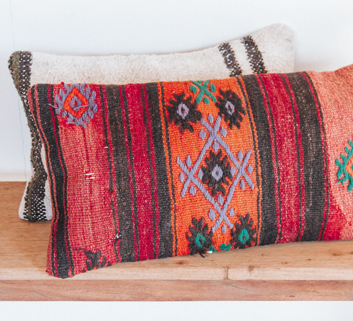 VINTAGE Boho turkish kilim throw cushion pillow