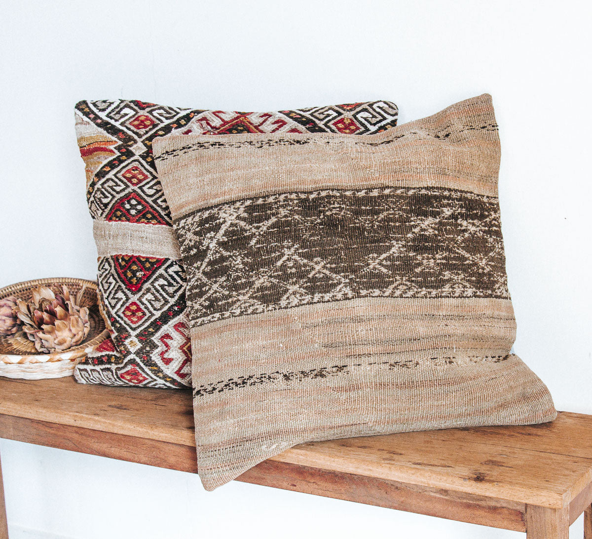 VINTAGE Boho turkish kilim throw cushion pillow