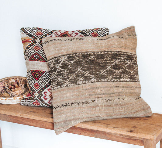 VINTAGE Boho turkish kilim throw cushion pillow