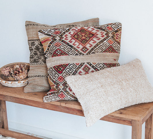 VINTAGE Boho turkish kilim throw cushion pillow