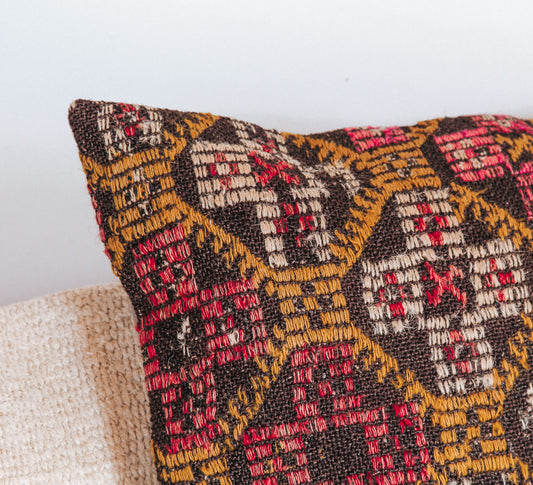 VINTAGE Boho turkish kilim throw cushion pillow