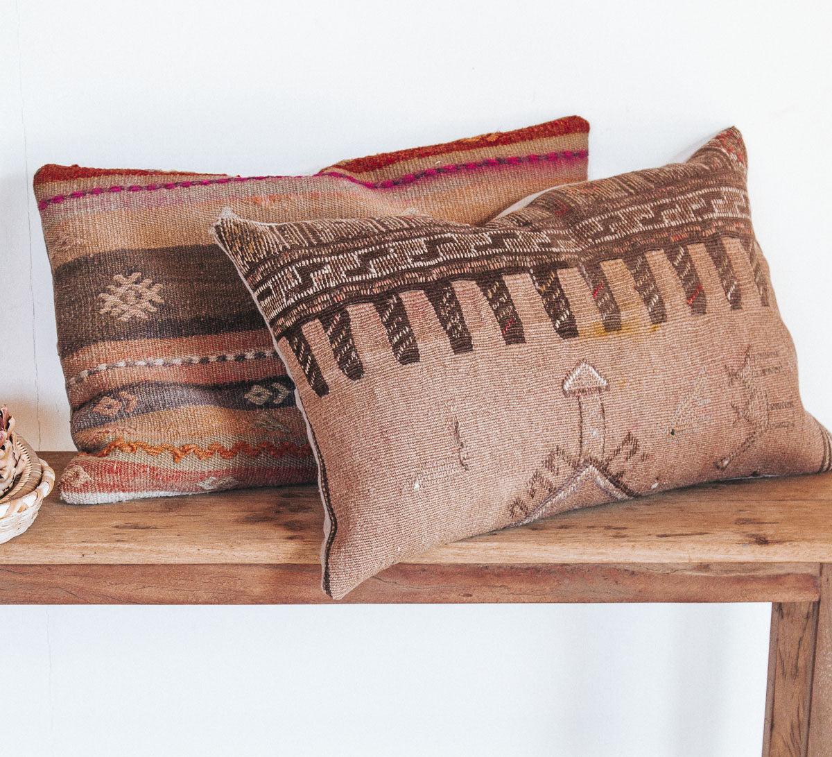 VINTAGE Boho turkish kilim throw cushion pillow