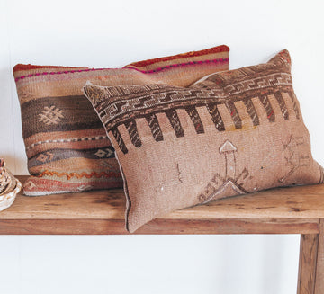 VINTAGE Boho turkish kilim throw cushion pillow