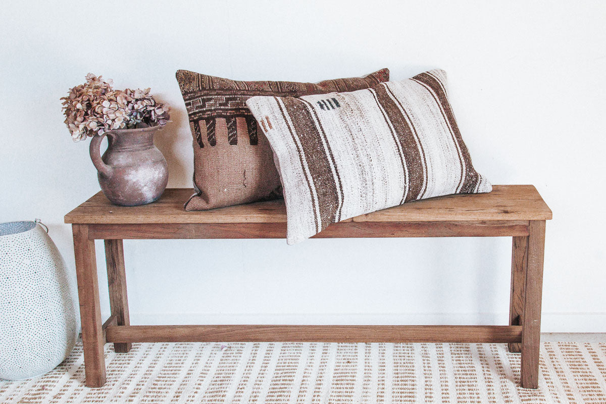 vintage boho turkish kilim cushion