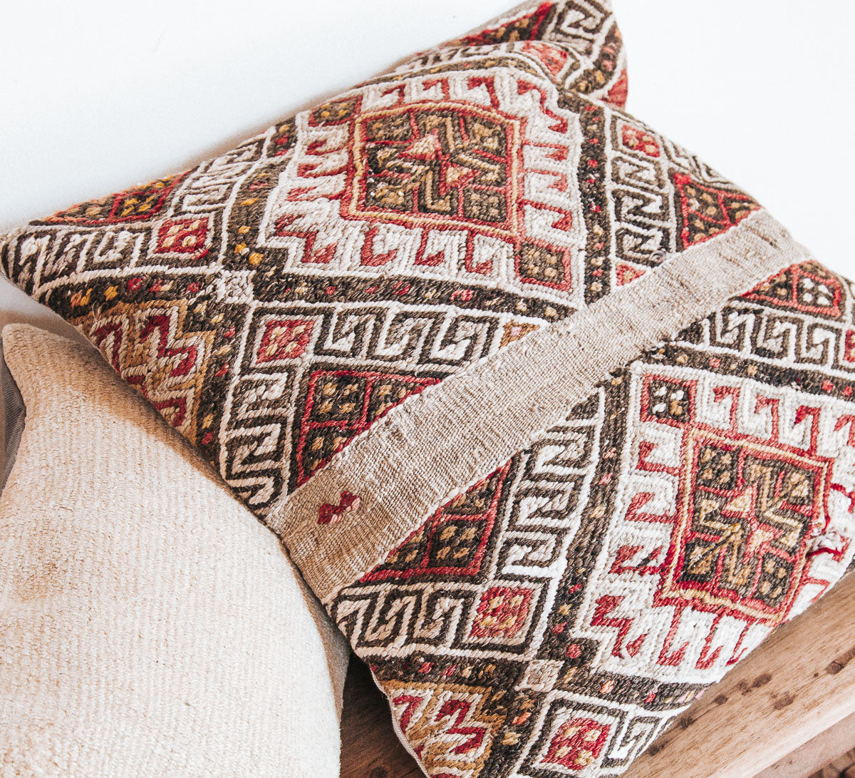 VINTAGE Boho turkish kilim throw cushion pillow